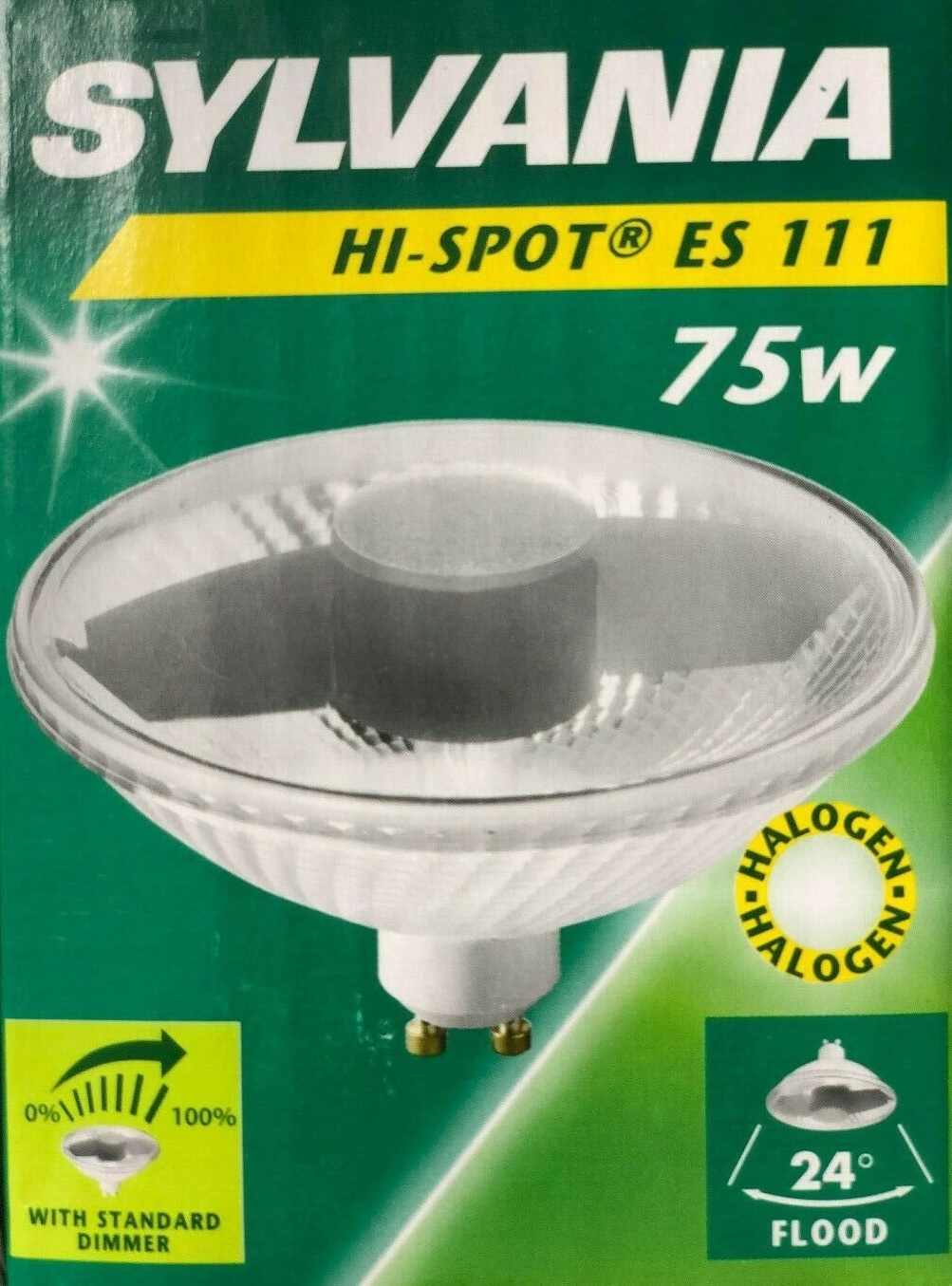 Sylvania Hi-Spot ES111 GU10 75W 230V 24D Anti-Glare - EV